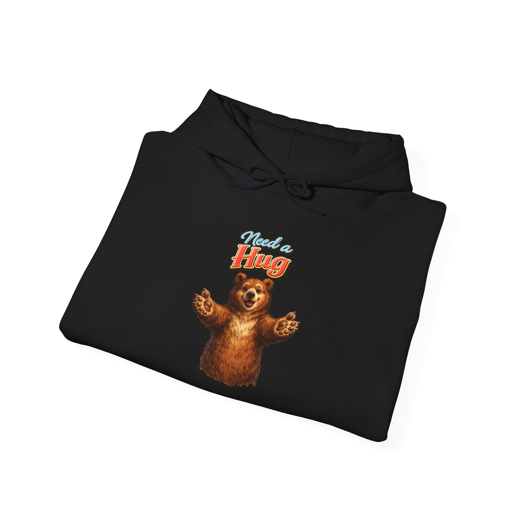 Bear Hug Hoodie — Retro 'Come For A Hug' Cozy Graphic Sweatshirt