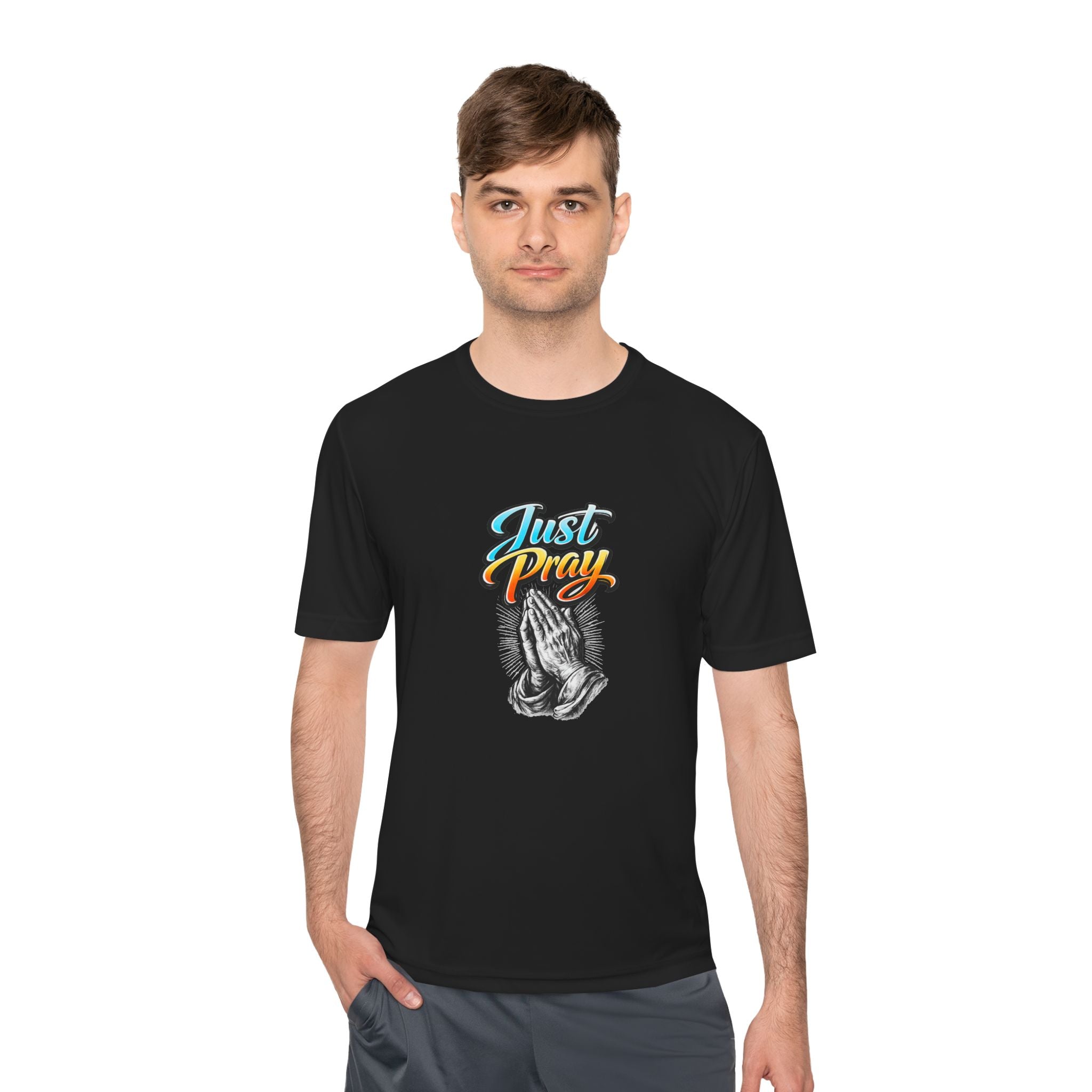 Just Pray Graphic Tee – Praying Hands Faith T-Shirt