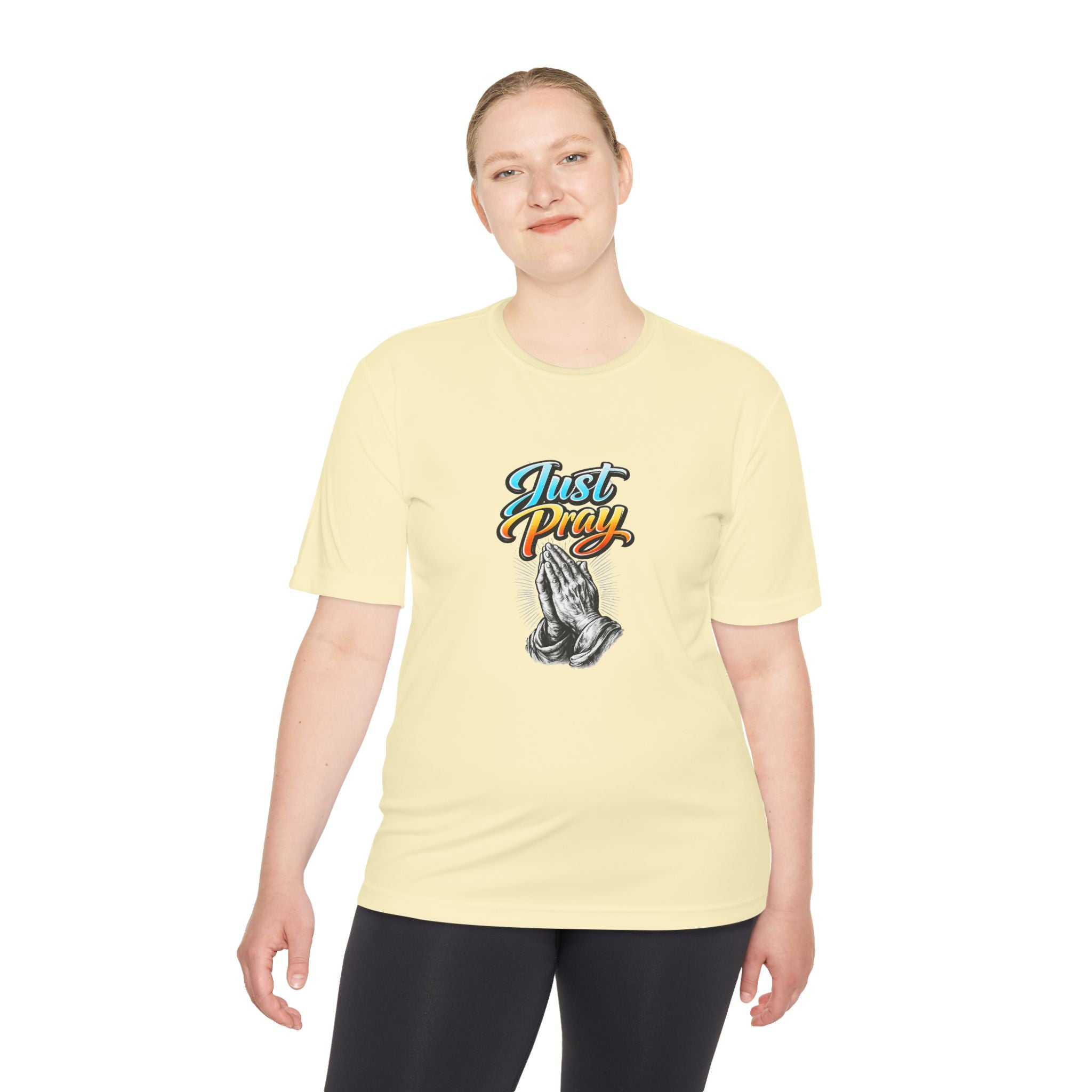 Just Pray Graphic Tee – Praying Hands Faith T-Shirt