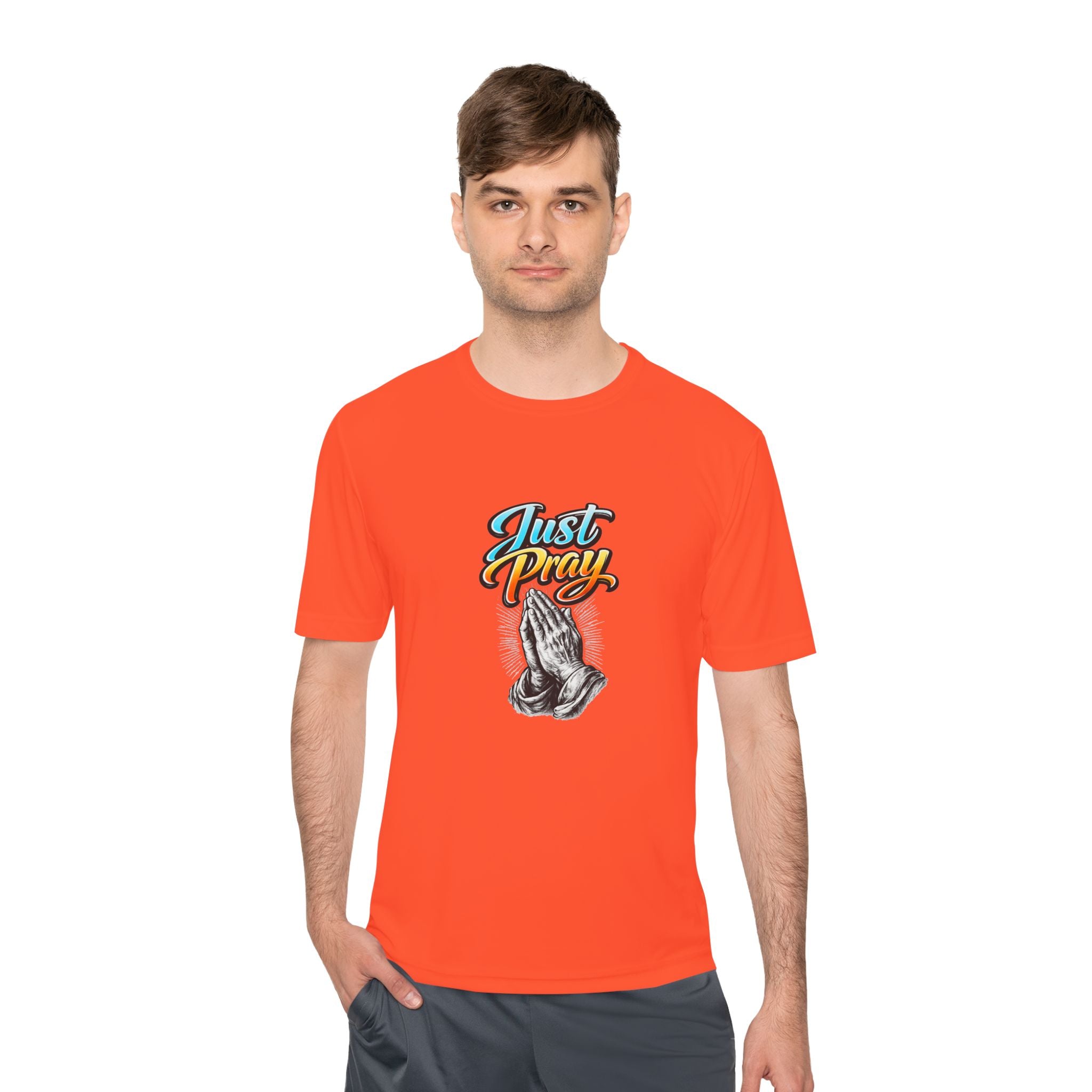 Just Pray Graphic Tee – Praying Hands Faith T-Shirt