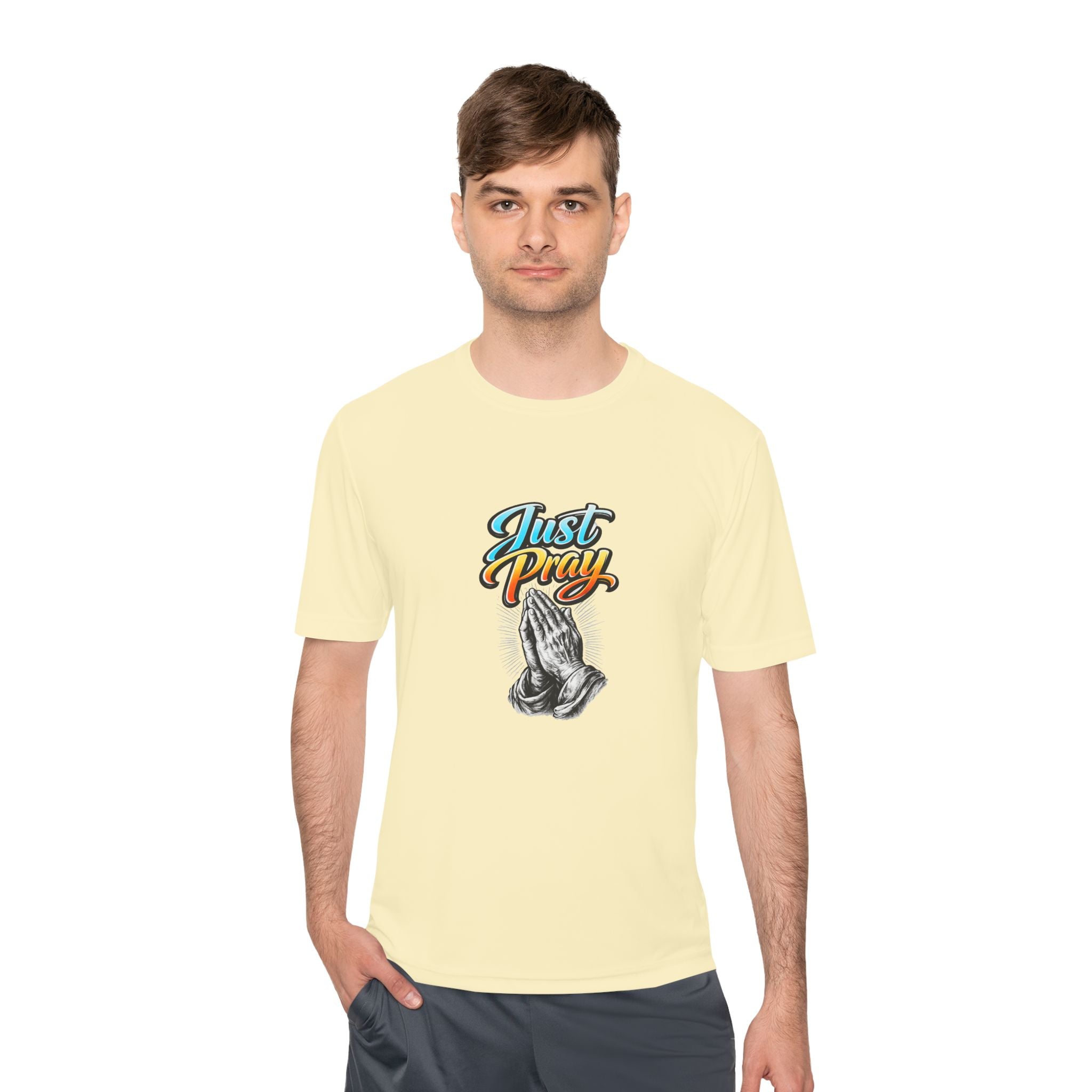 Just Pray Graphic Tee – Praying Hands Faith T-Shirt