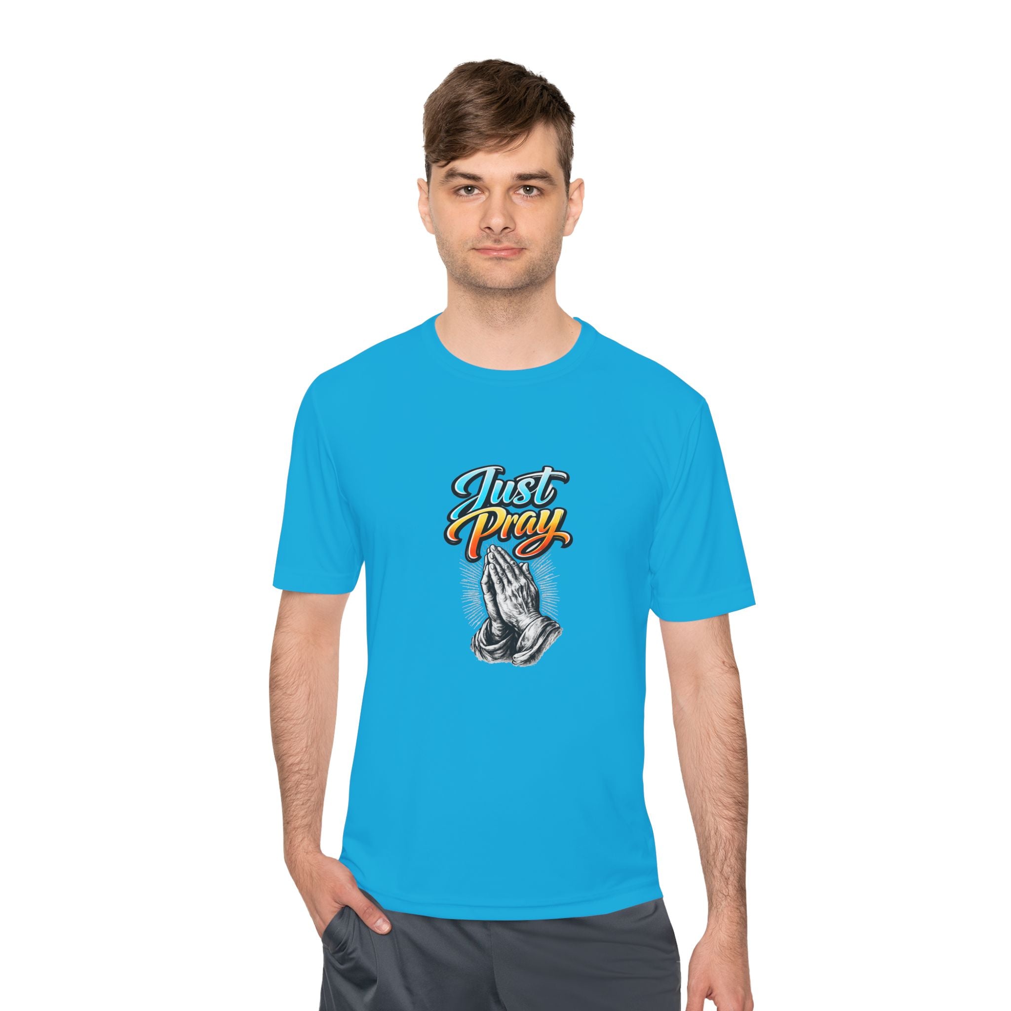 Just Pray Graphic Tee – Praying Hands Faith T-Shirt