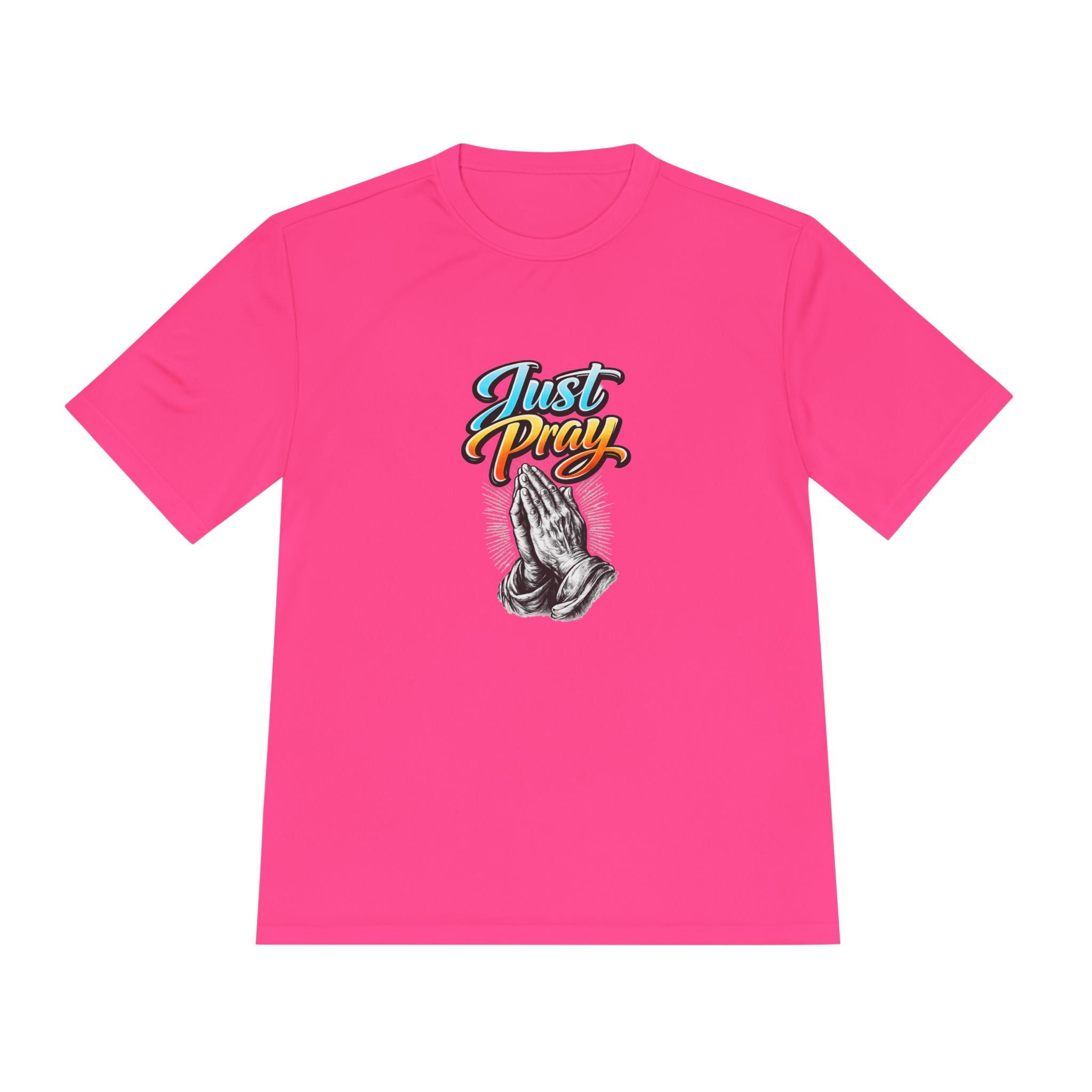 Just Pray Graphic Tee – Praying Hands Faith T-Shirt