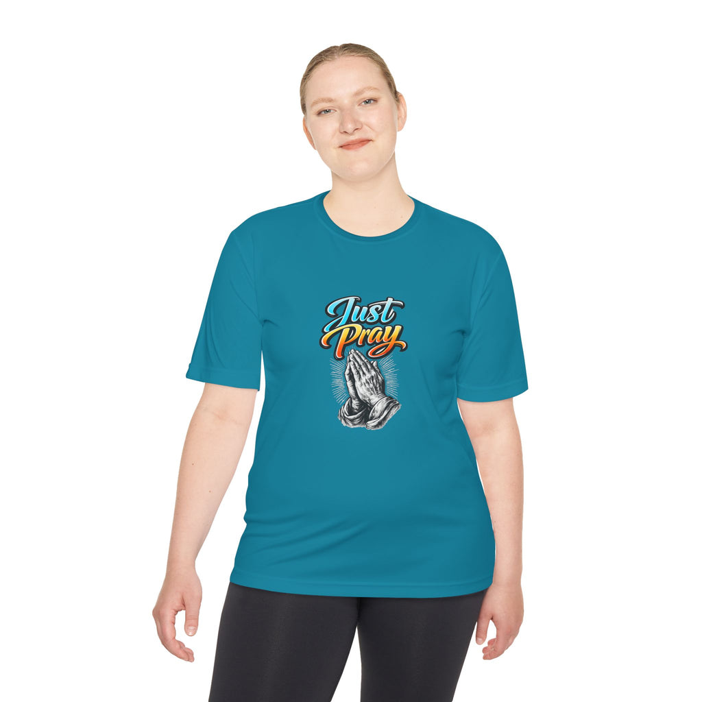 Just Pray Graphic Tee – Praying Hands Faith T-Shirt
