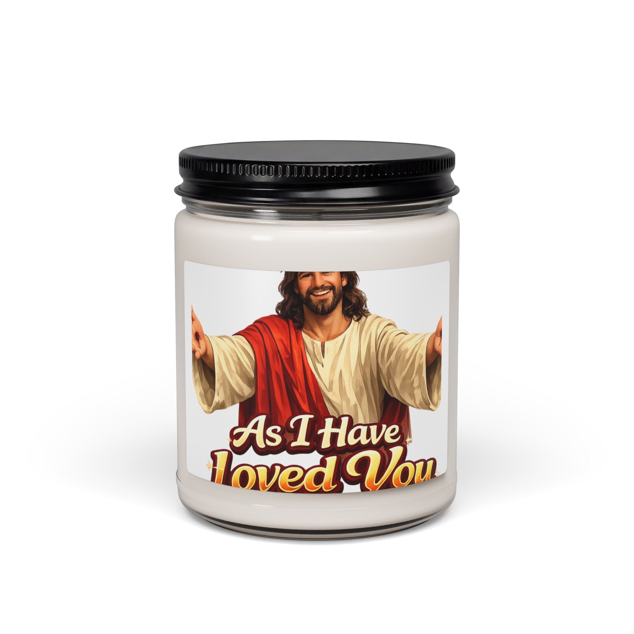 Religious Soy Candle - "As I Have Loved You" 9oz Inspirational Candle