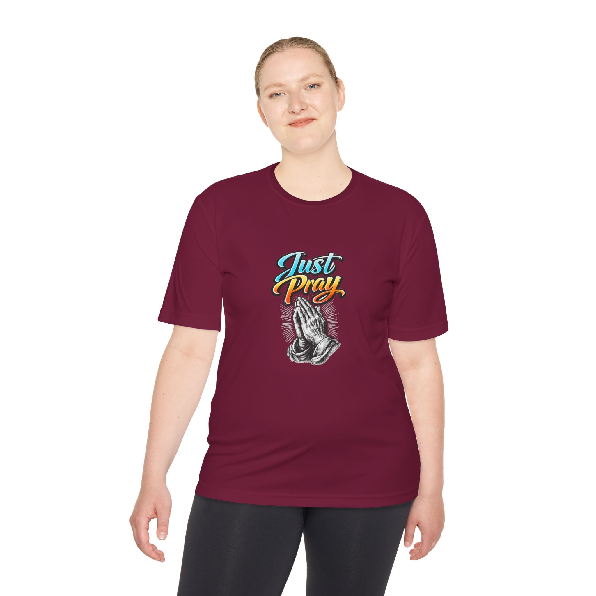 Just Pray Graphic Tee – Praying Hands Faith T-Shirt