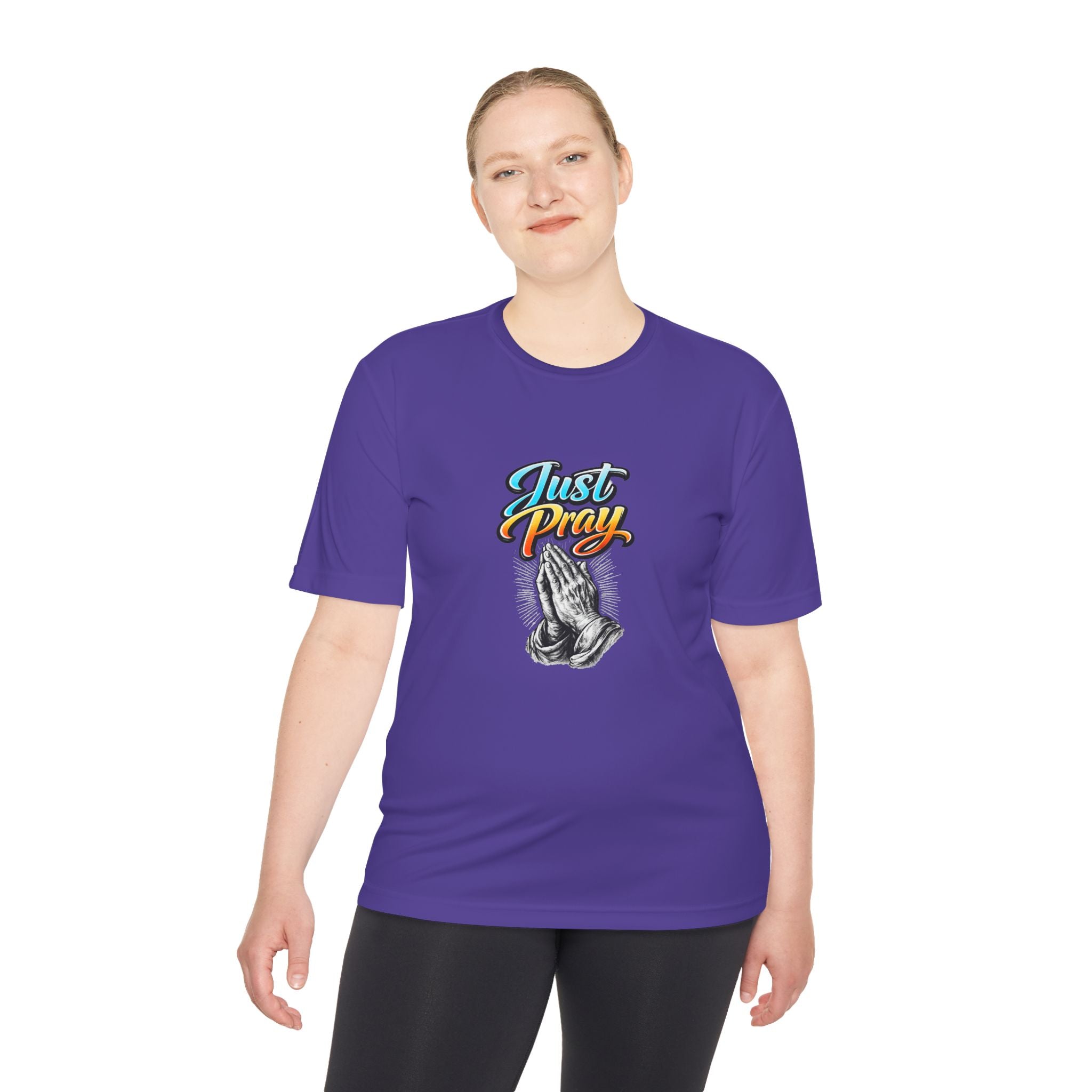 Just Pray Graphic Tee – Praying Hands Faith T-Shirt