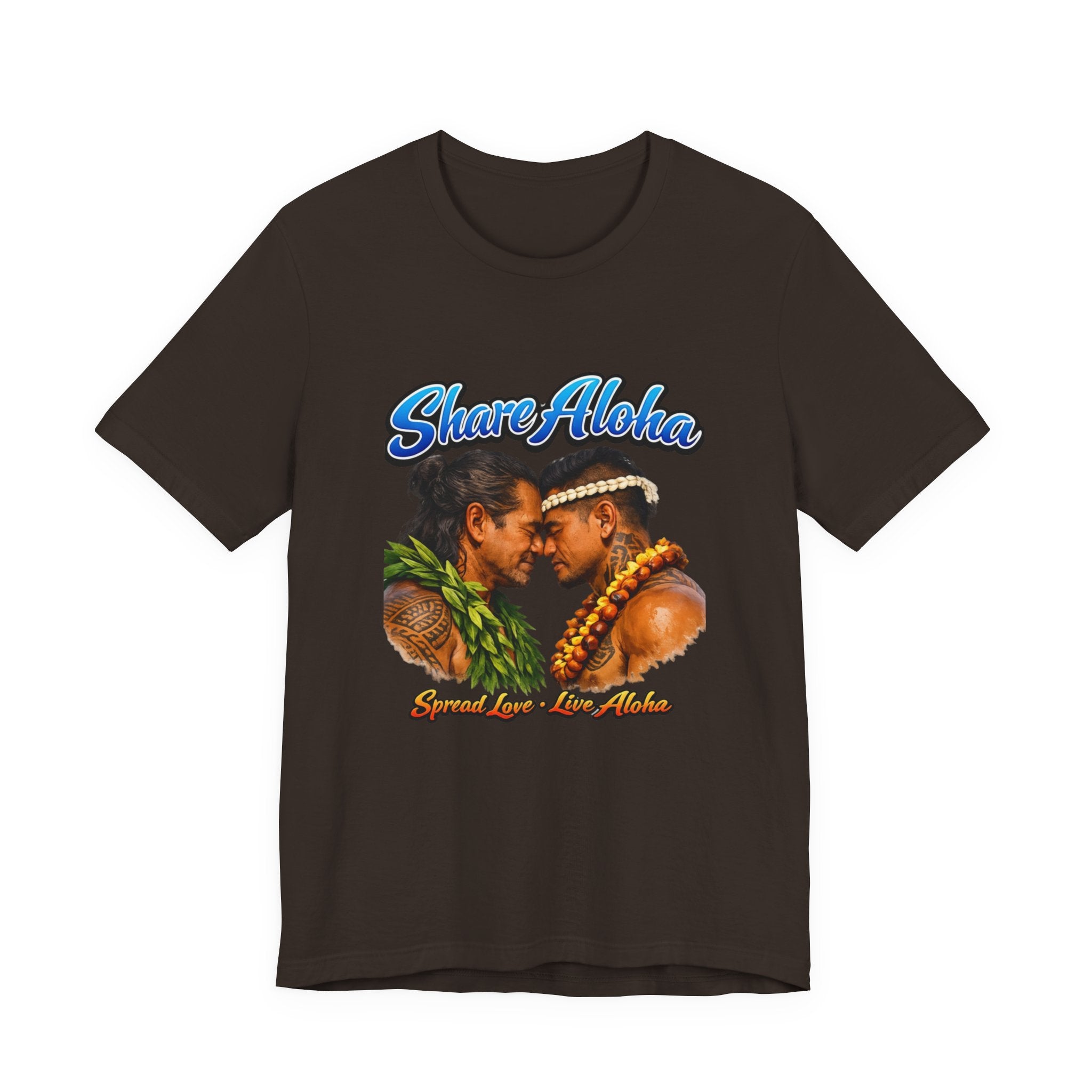 T‑Shirt — "Share Aloha" Hawaiian Pride Tee (Island Love, Lei & Kapa Design)