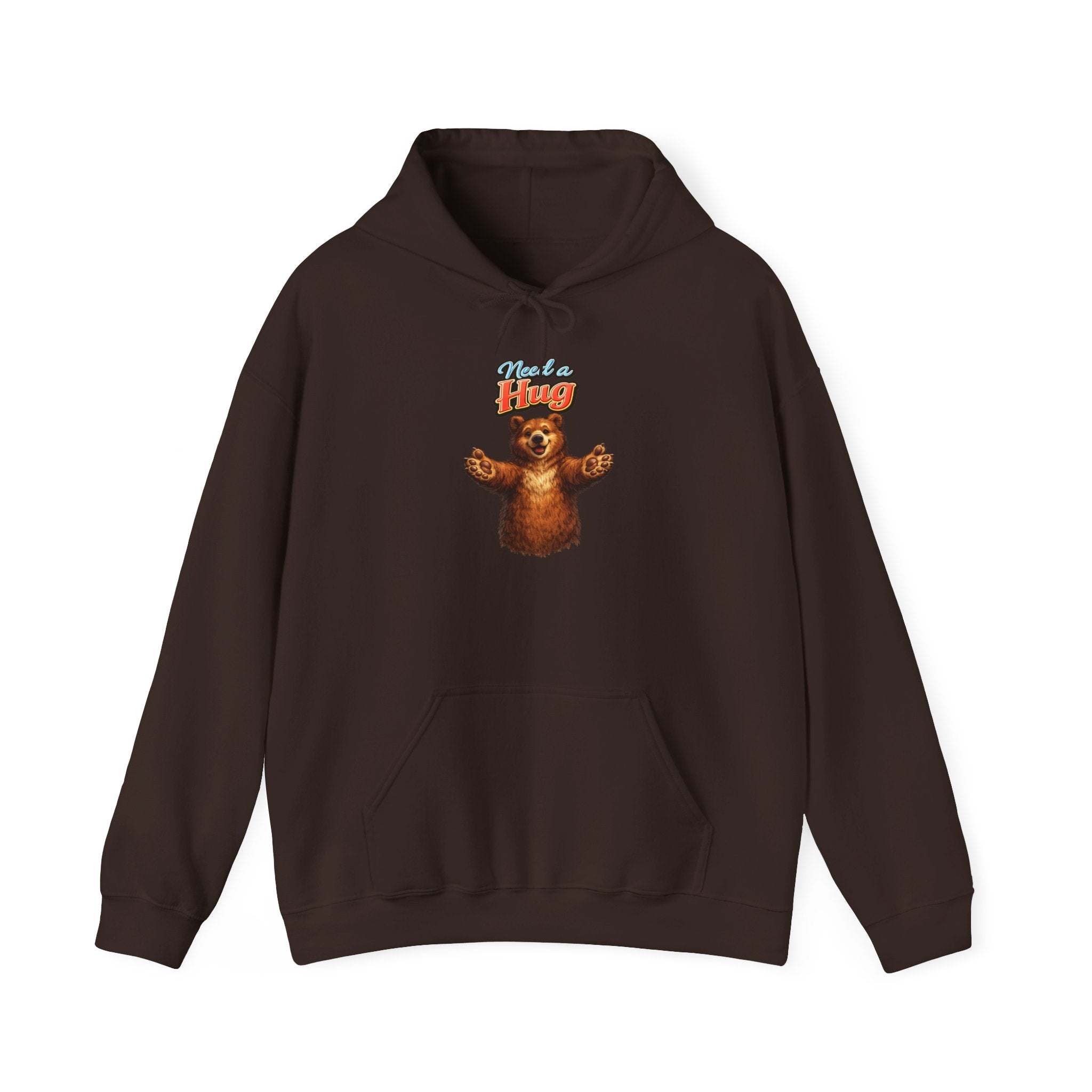 Bear Hug Hoodie — Retro 'Come For A Hug' Cozy Graphic Sweatshirt