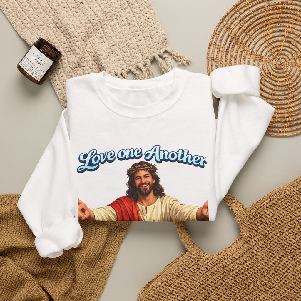 Jesus "Love One Another" Crewneck Sweatshirt