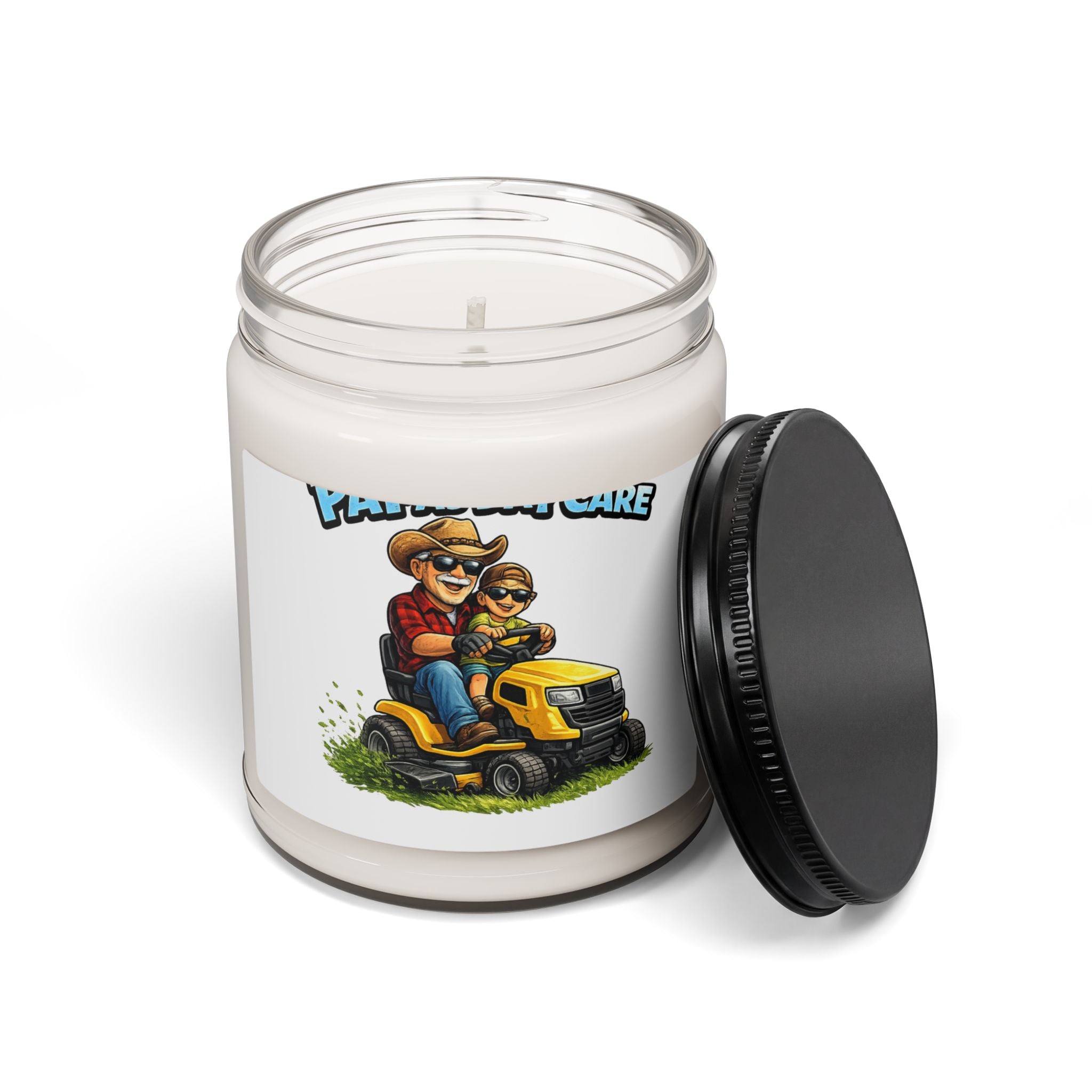 Father and Son Lawn Care Candle — Scented 9oz Soy Jar (Perfect Father’s Day Gift)
