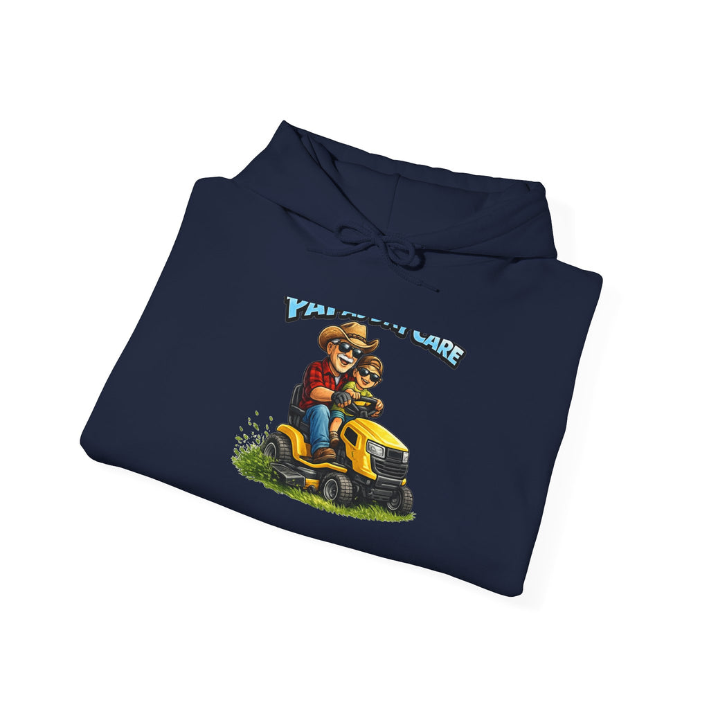Lawn Mower Dad Hoodie – Vintage 'Yard Workin' Proud' Graphic Sweatshirt